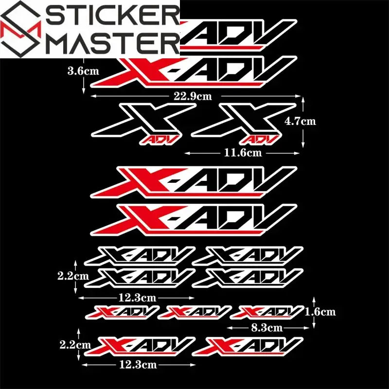 Honda X-ADV Sticker Seti | Ön Grenaj Logosu (750 / 350 / 150 Uyumlu) - Sticker Master