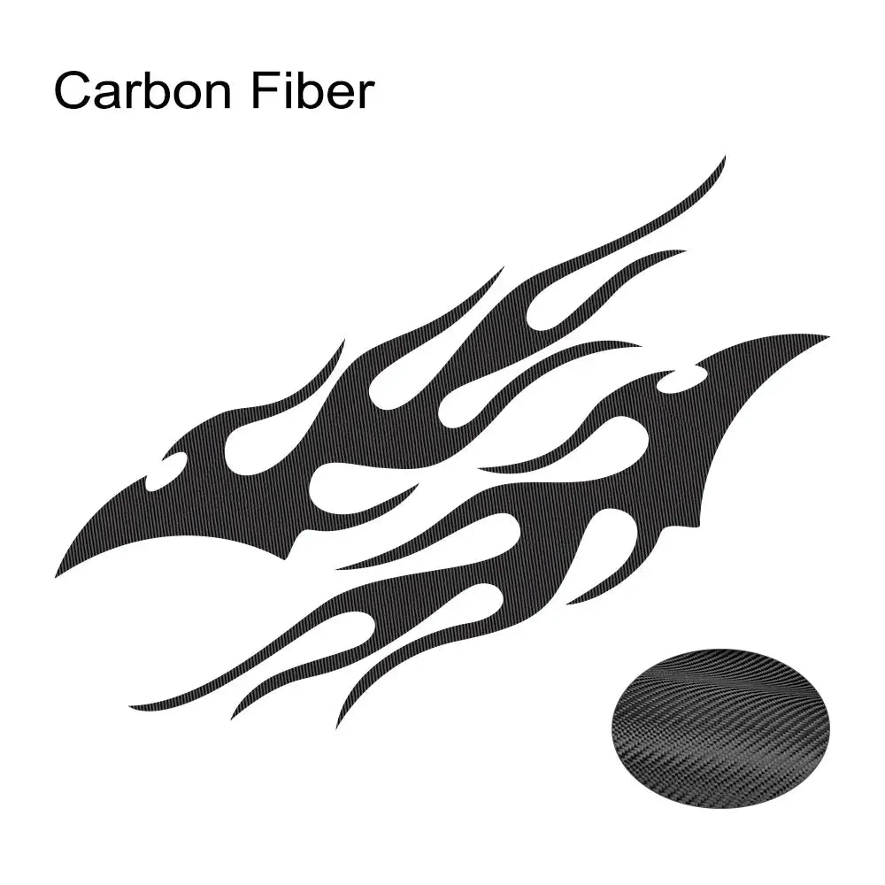 Sticker Master Evrensel 2 Adet Havalı Araba Çıkartması Alev Araba Gövde Çıkartması Su Geçirmez Kendinden Yapışkanlı Alev Çizgili Kapı Vinil Çıkartması Oto Dekorasyon Aksesuarları Sticker Master