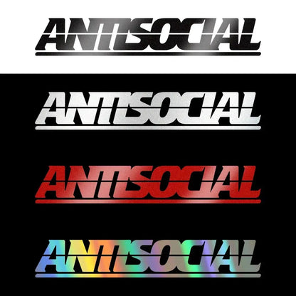 Antisocial Oto Araç Laptop Motor Sticker Etiket Yapıştırma| Sticker Master Sticker Master