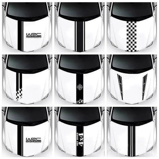 Araba Kaput Sticker - Kişiselleştirilmiş Şerit Çıkartma Sticker Master