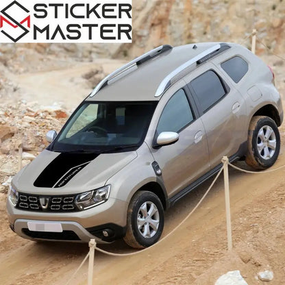 Dacia Duster Sticker Kaput Üstü Şerit ve Logo | Sticker Master - Sticker Master