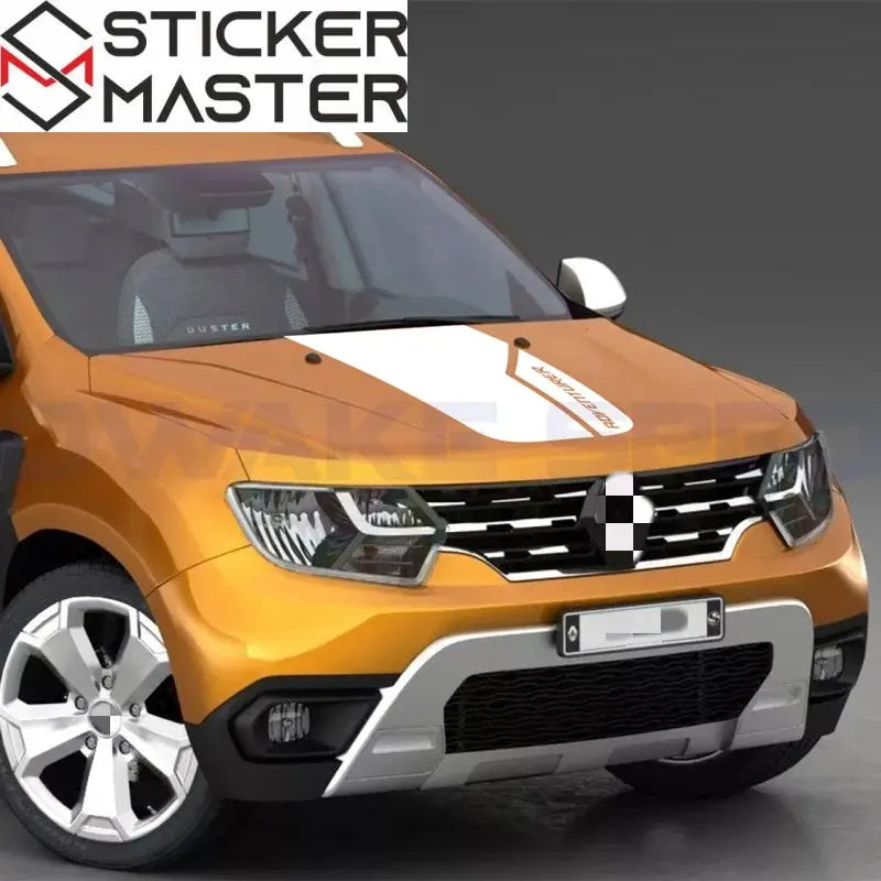 Dacia Duster Sticker Kaput Üstü Şerit ve Logo | Sticker Master - Sticker Master
