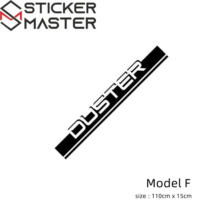 Dacia Duster Sticker Kaput Üstü Şerit ve Logo | Sticker Master - Sticker Master