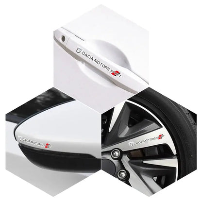 Dacia Motors Sport Sticker Ayna ve Kapı Kolu Seti 4 Adet | Sticker Master - Sticker Master