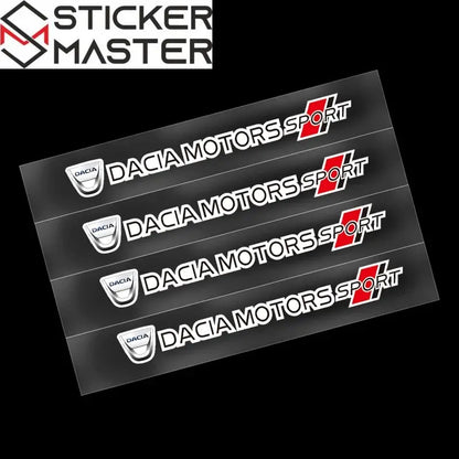 Dacia Motors Sport Sticker Ayna ve Kapı Kolu Seti 4 Adet | Sticker Master - Sticker Master