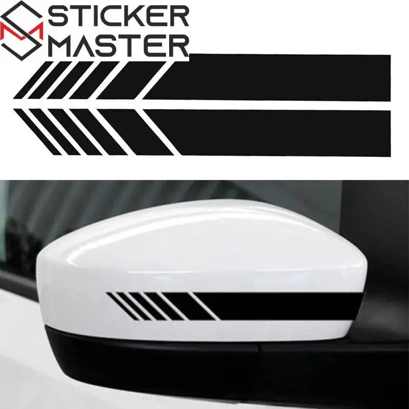 Sticker Master Araba Şerit Çıkartmalar Dikiz Aynası Vinil Çıkartmalar Dekorasyon Moda Styling Su Geçirmez Sticker Dış Aksesuarlar 2 Adet Sağ Ve Sol - Sticker Master