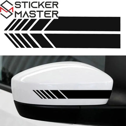 Sticker Master Araba Şerit Çıkartmalar Dikiz Aynası Vinil Çıkartmalar Dekorasyon Moda Styling Su Geçirmez Sticker Dış Aksesuarlar 2 Adet Sağ Ve Sol - Sticker Master