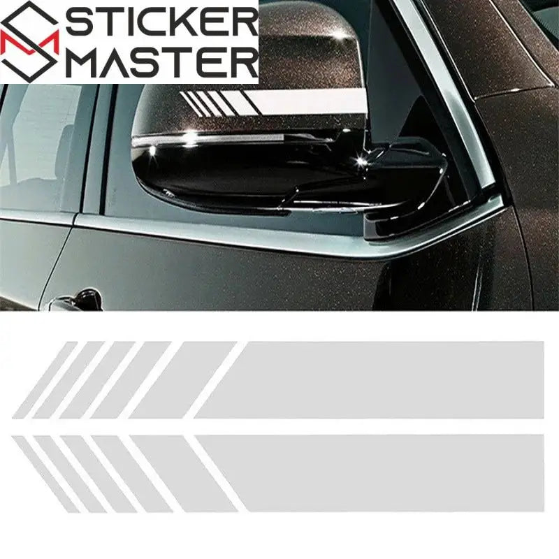 Sticker Master Araba Şerit Çıkartmalar Dikiz Aynası Vinil Çıkartmalar Dekorasyon Moda Styling Su Geçirmez Sticker Dış Aksesuarlar 2 Adet Sağ Ve Sol - Sticker Master