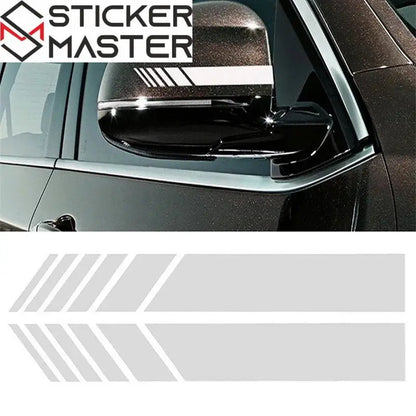 Sticker Master Araba Şerit Çıkartmalar Dikiz Aynası Vinil Çıkartmalar Dekorasyon Moda Styling Su Geçirmez Sticker Dış Aksesuarlar 2 Adet Sağ Ve Sol - Sticker Master