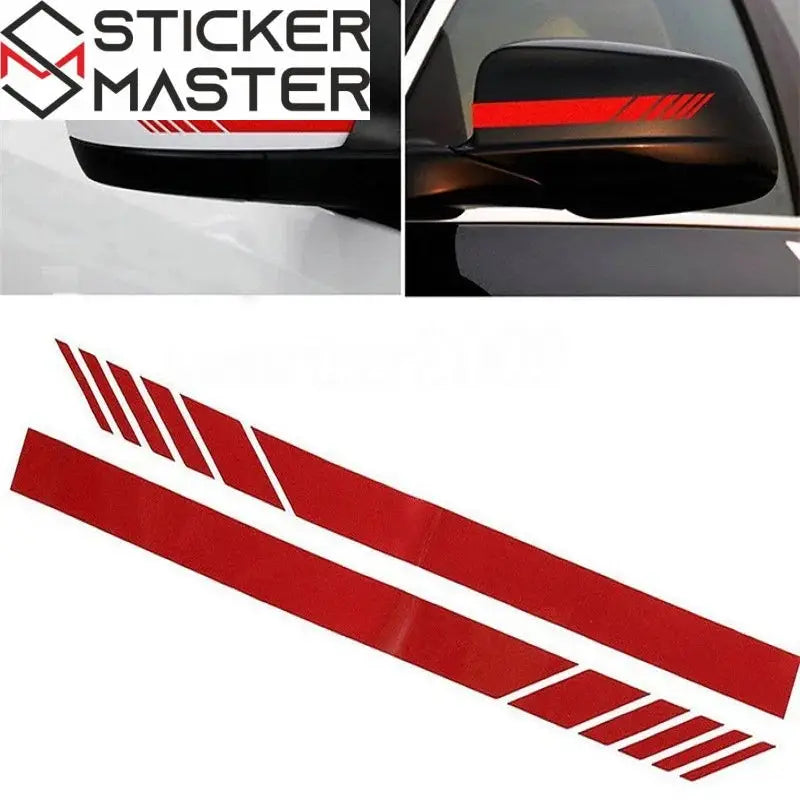 Sticker Master Araba Şerit Çıkartmalar Dikiz Aynası Vinil Çıkartmalar Dekorasyon Moda Styling Su Geçirmez Sticker Dış Aksesuarlar 2 Adet Sağ Ve Sol - Sticker Master