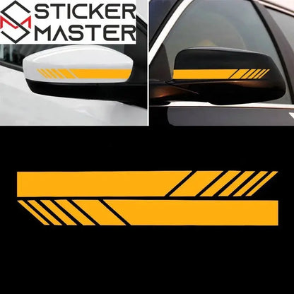 Sticker Master Araba Şerit Çıkartmalar Dikiz Aynası Vinil Çıkartmalar Dekorasyon Moda Styling Su Geçirmez Sticker Dış Aksesuarlar 2 Adet Sağ Ve Sol - Sticker Master