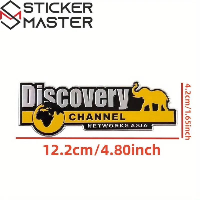 Sticker Master Discovery Channel Premium Kalite Sticker | Araba Çıkartması & Logo - Sticker Master