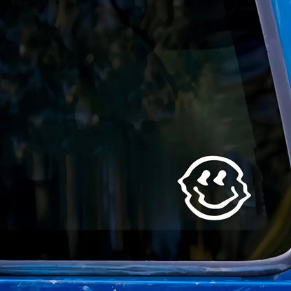 Eriyen Gülen Yüz Sticker Araba Çıkartması - Sticker Master Sticker Master