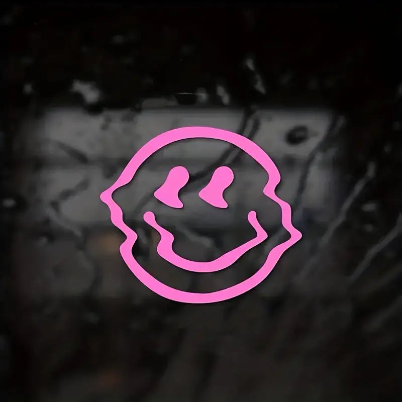 Eriyen Gülen Yüz Sticker Araba Çıkartması - Sticker Master Sticker Master