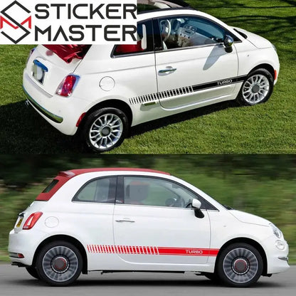 Fiat 500 Abarth Sticker Yan Kapı Şeridi Seti | Sticker Master - Sticker Master