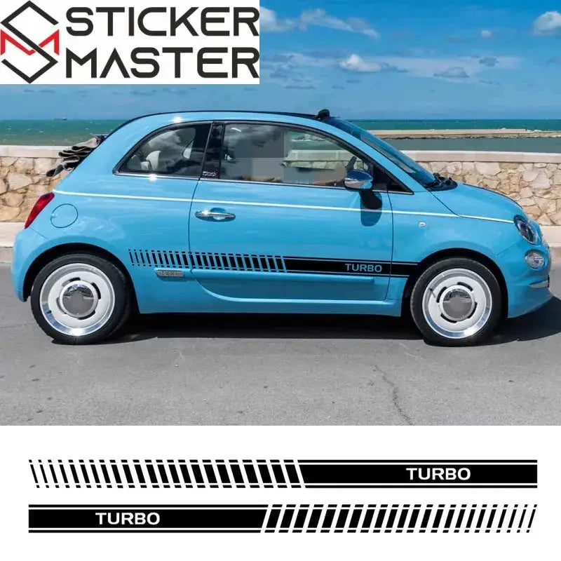 Fiat 500 Abarth Sticker Yan Kapı Şeridi Seti | Sticker Master - Sticker Master