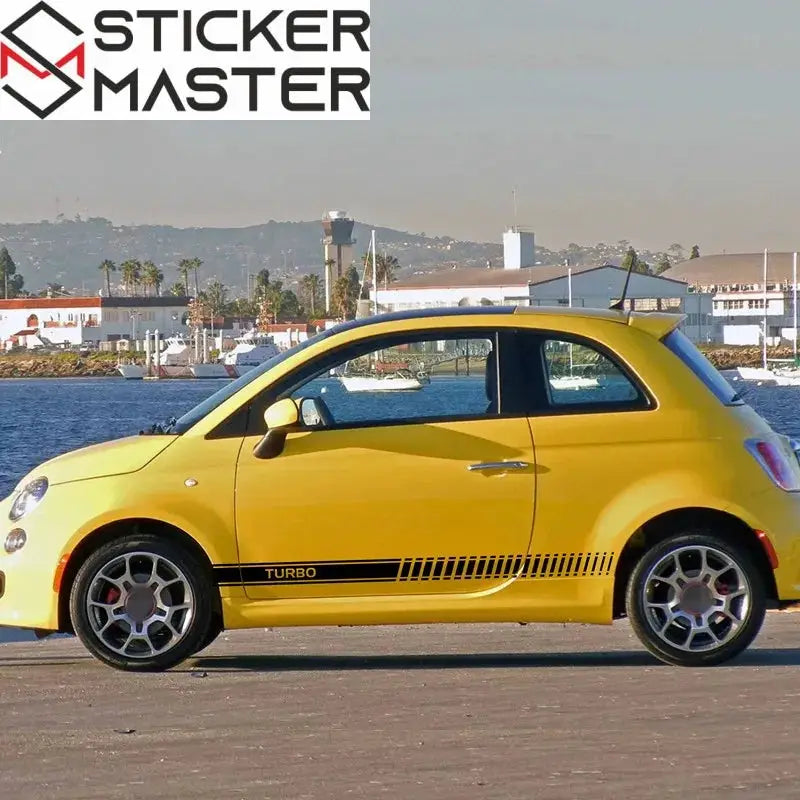 Fiat 500 Abarth Sticker Yan Kapı Şeridi Seti | Sticker Master - Sticker Master