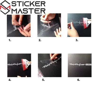 Fiat 500 Sticker | İtalyan Şeritli Silüet Seti (2 Adet) | Sticker Master - Sticker Master