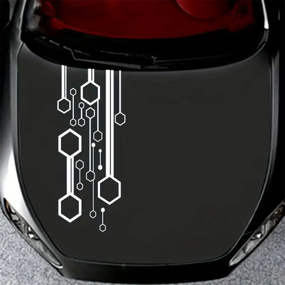 Fütüristik Petek Desenli Kaput Stickerı - Sticker Master Sticker Master