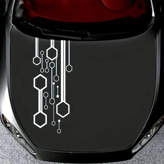 Fütüristik Petek Desenli Kaput Stickerı - Sticker Master Sticker Master