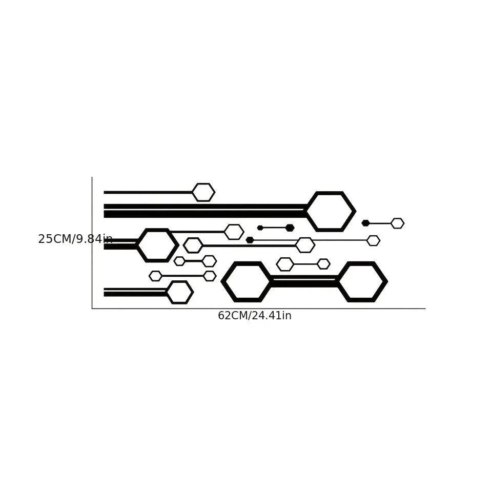 Fütüristik Petek Desenli Kaput Stickerı - Sticker Master Sticker Master