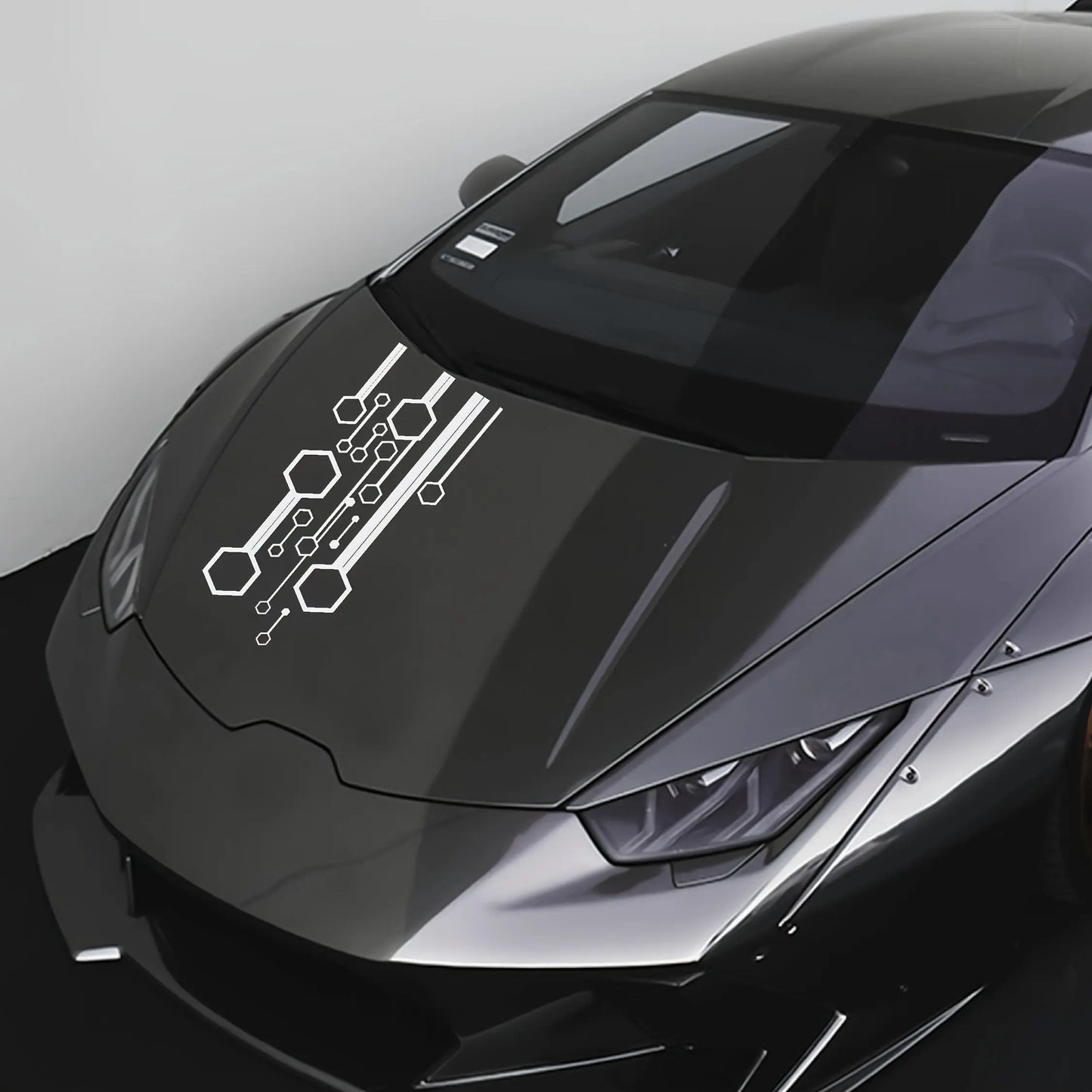 Fütüristik Petek Desenli Kaput Stickerı - Sticker Master Sticker Master