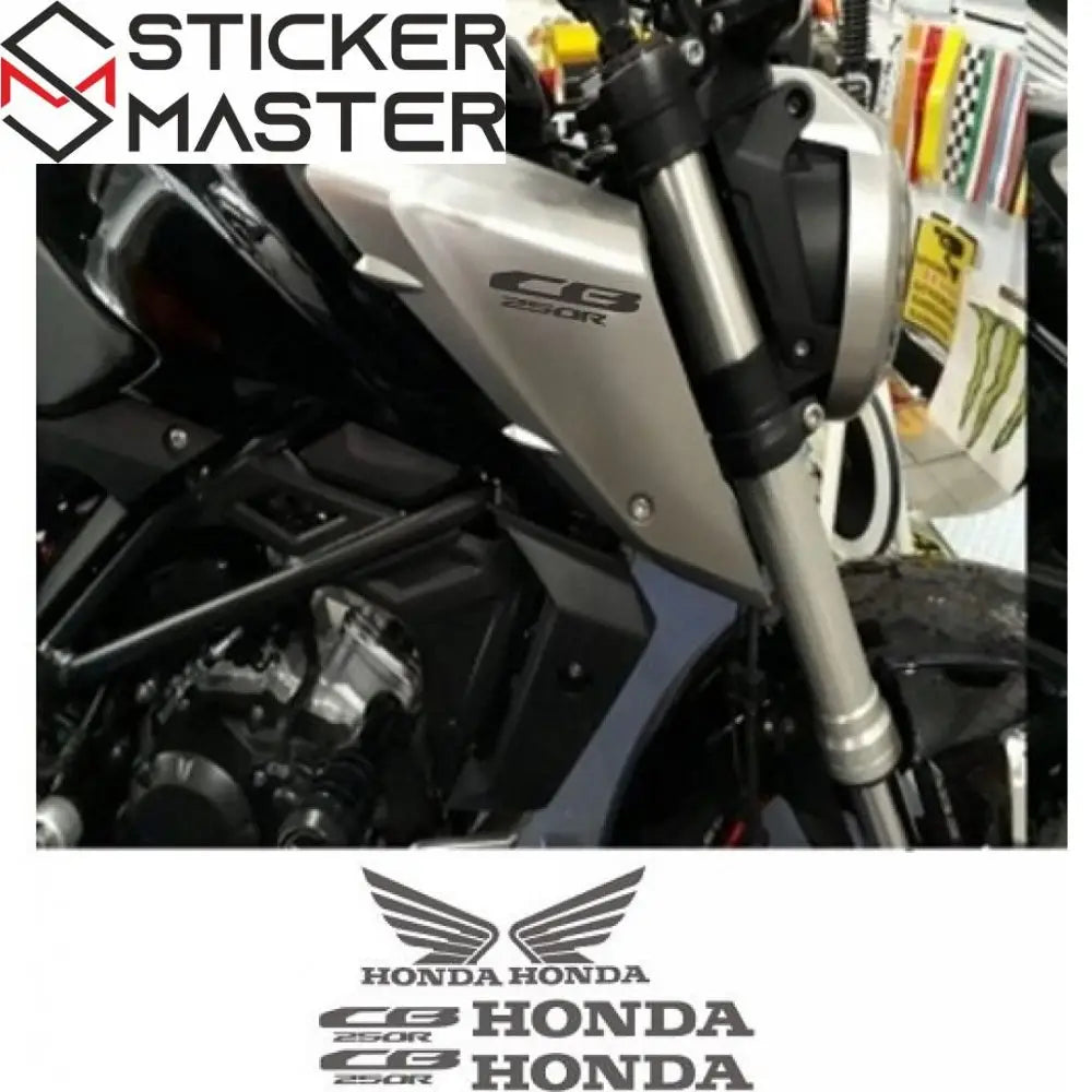 Sticker Master Honda CB250R Sticker Seti – Tank, Kask, Gövde Uyumlu Etiket Takımı - Sticker Master