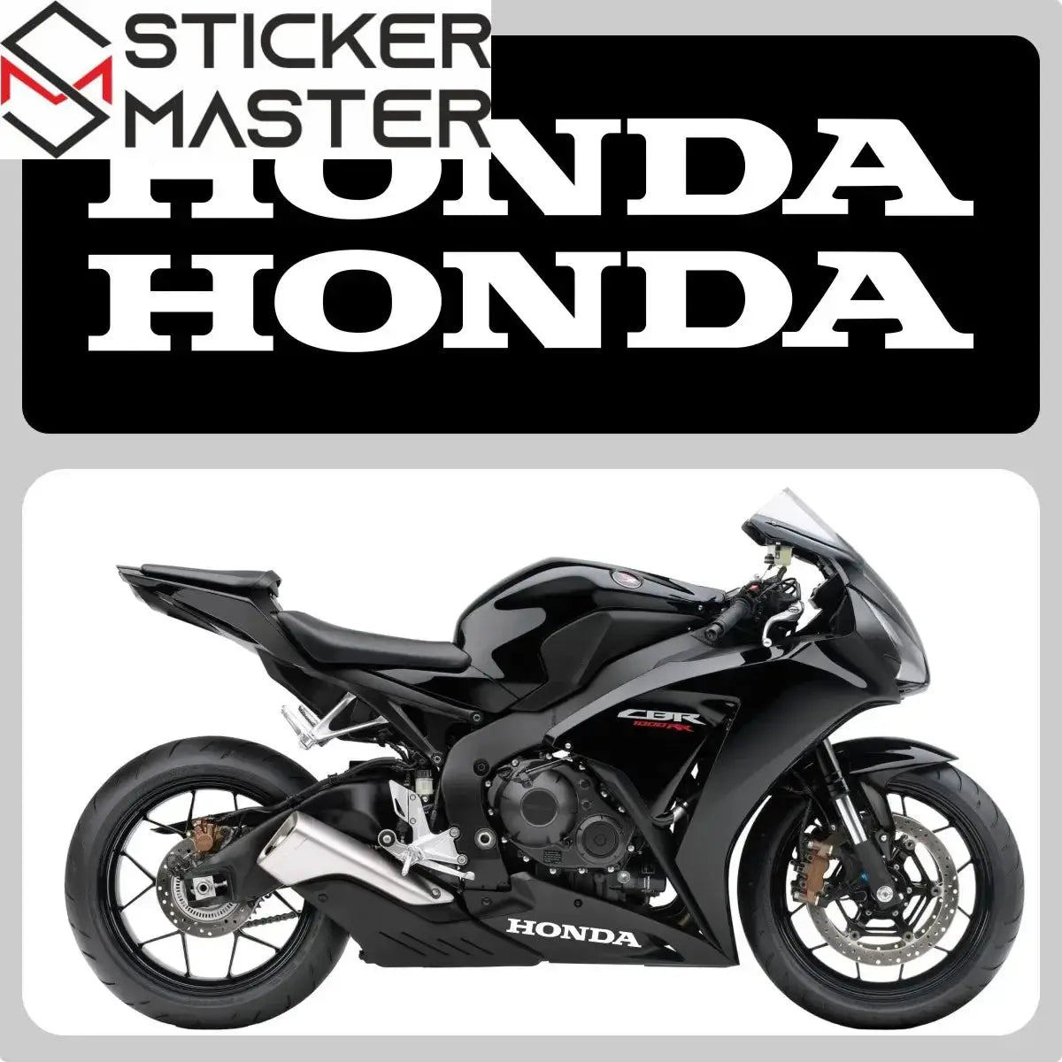 Sticker Master Honda CBR Serisi Uyumlu Yüksek Kaliteli Vinil Logo Sticker Seti - Sticker Master