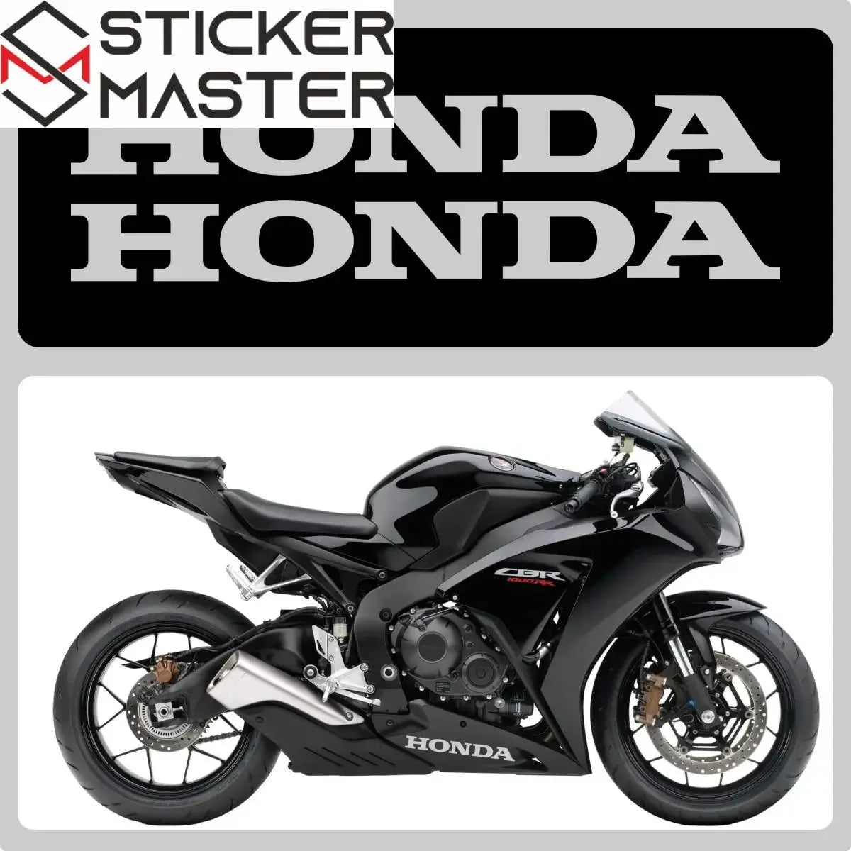 Sticker Master Honda CBR Serisi Uyumlu Yüksek Kaliteli Vinil Logo Sticker Seti - Sticker Master