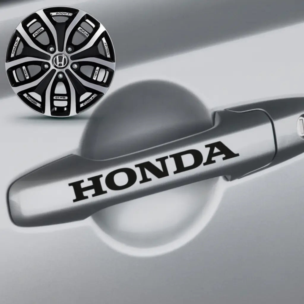 Sticker Master Honda Kapı Kolu Jant Sticker Oto Araç Çıkartma Etiket 8 Adet Sticker Master
