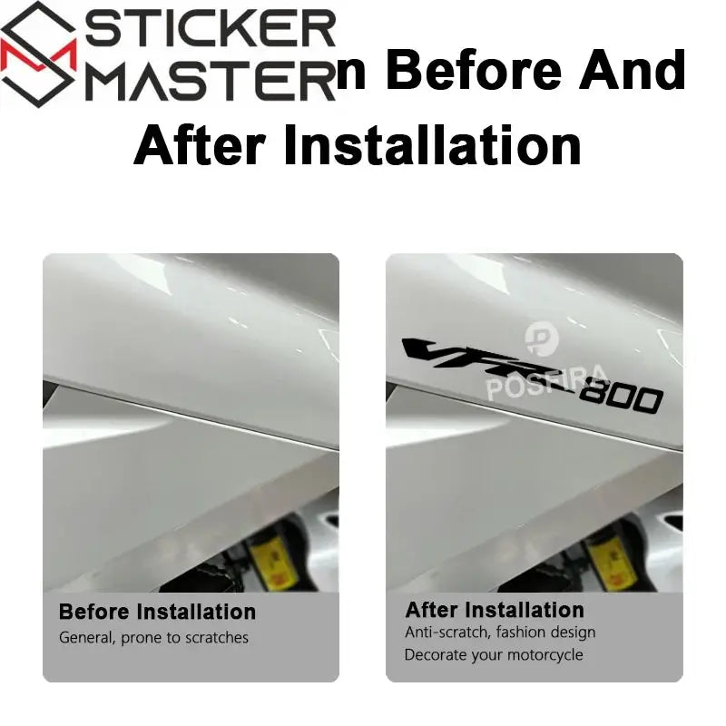 Honda VFR 800 Sticker Seti | VTEC ve Fi Uyumlu Grenaj Logosu (1998-2002) - Sticker Master