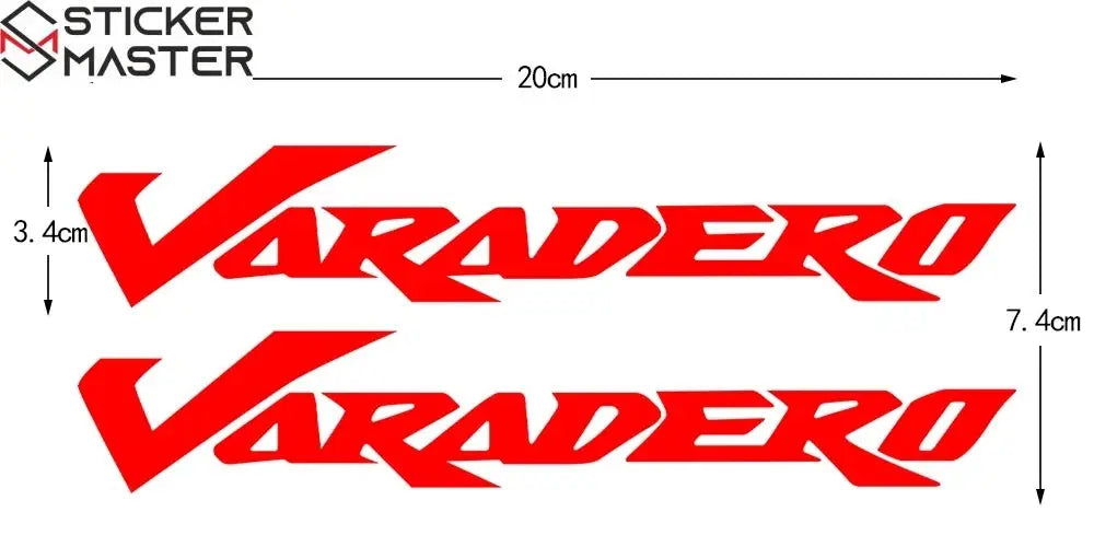 Sticker Master Honda Varadero XL125 XL1000 Sticker Seti – Kask, Gövde, Cam Uyumlu Etiket Takımı - Sticker Master