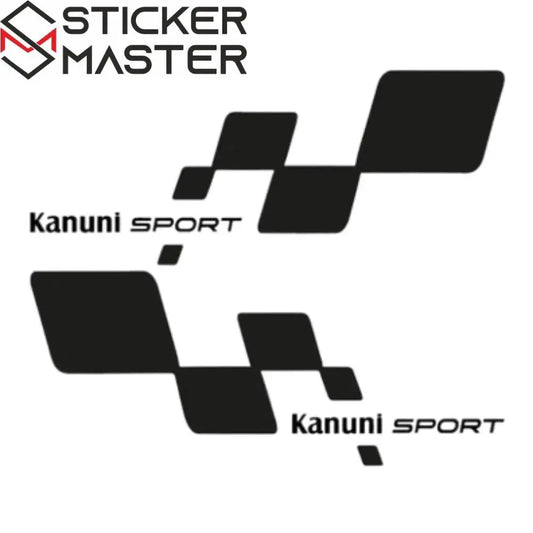 Kanuni Sport Sticker Yarış Bayrağı Seti (30 cm) | Sticker Master