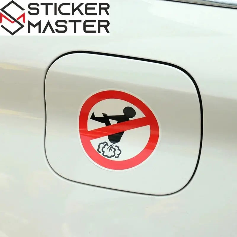 Komik Araba Sticker - Osurma Yasak Etiket - Dayanıklı Yapıştırma Çıkartma - Sticker Master