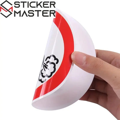 Komik Araba Sticker - Osurma Yasak Etiket - Dayanıklı Yapıştırma Çıkartma - Sticker Master