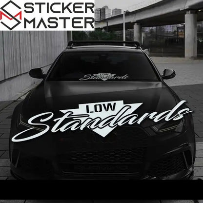 Low Standards Ön Cam Sticker | Modifiye ve Basık Araç Sticker Master