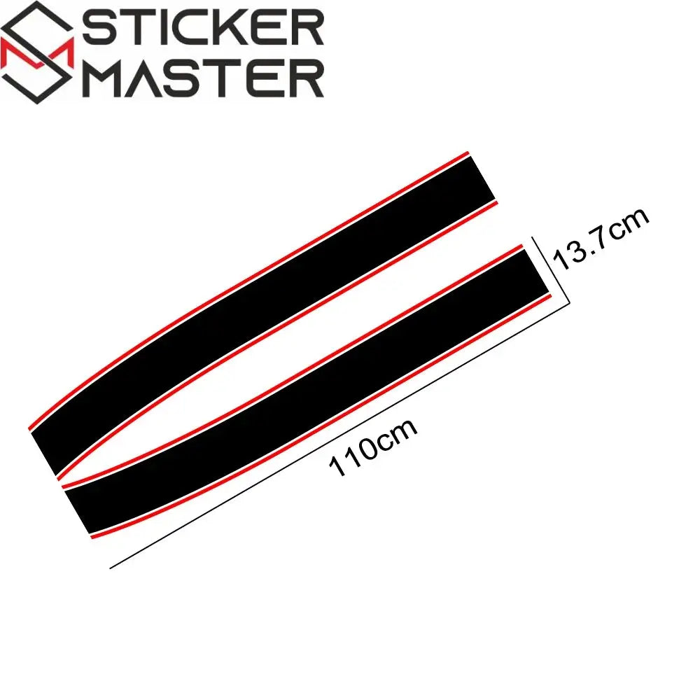 Mini Cooper Kaput Şerit Sticker Seti - Sticker Master - Sticker Master