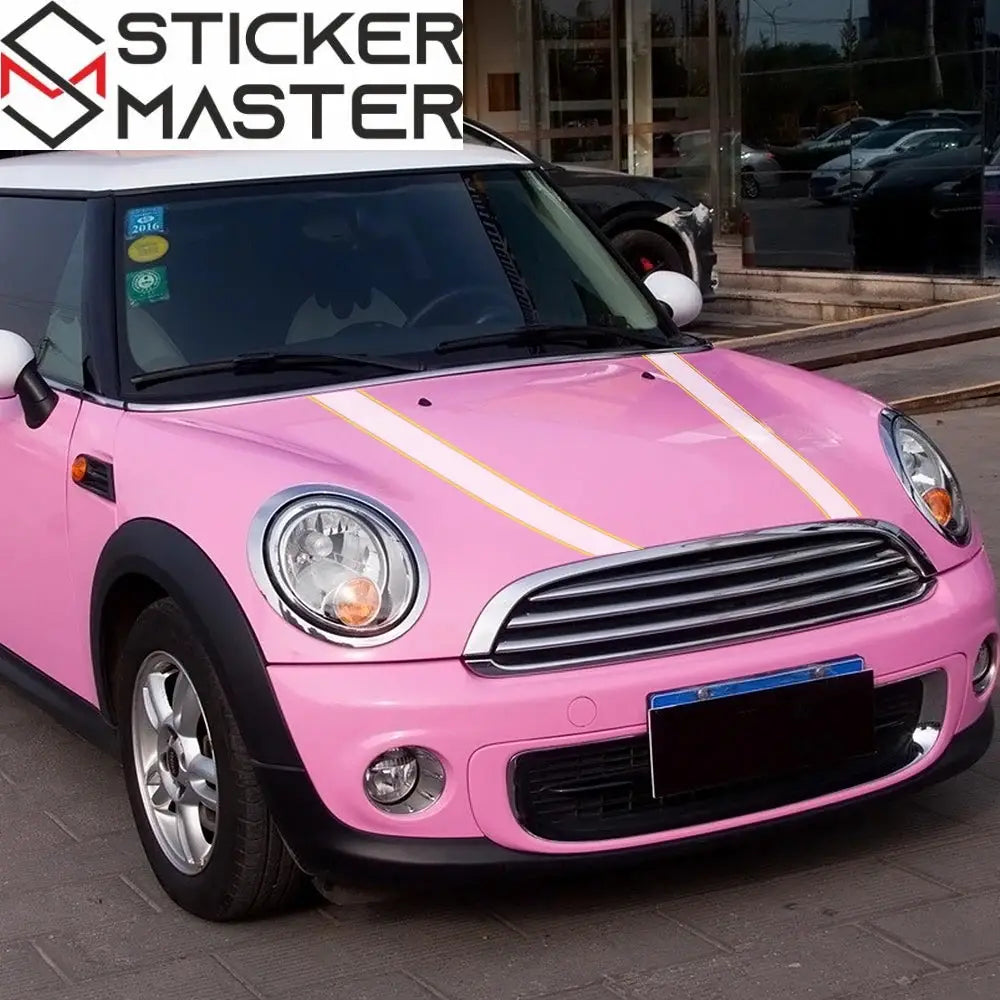 Mini Cooper Kaput Şerit Sticker Seti - Sticker Master - Sticker Master