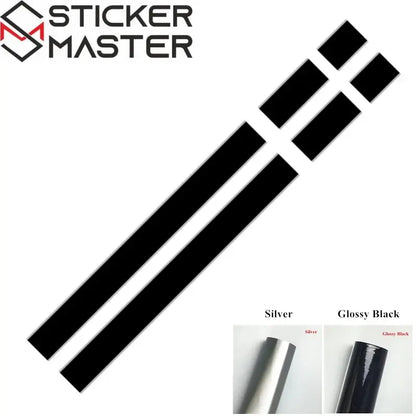 Mini Cooper Sticker Seti | JCW Tarzı Kaput ve Bagaj Şerit Decal (Çift Renkli) Sticker Master