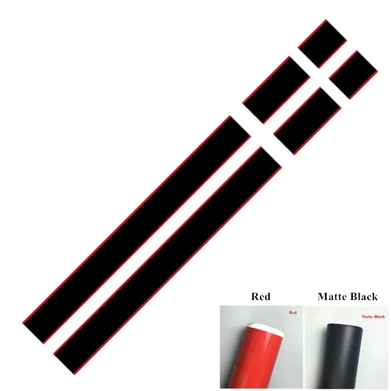 Mini Cooper Sticker Seti | JCW Tarzı Kaput ve Bagaj Şerit Decal (Çift Renkli) Sticker Master