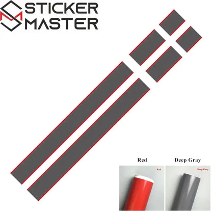 Mini Cooper Sticker Seti | JCW Tarzı Kaput ve Bagaj Şerit Decal (Çift Renkli) Sticker Master