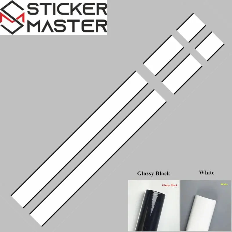 Mini Cooper Sticker Seti | JCW Tarzı Kaput ve Bagaj Şerit Decal (Çift Renkli) Sticker Master