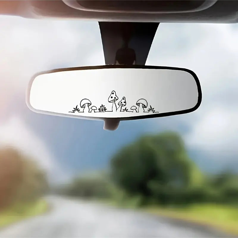 Sevimli Mantar Ayna Stickerı Araç Çıkartması - Sticker Master Sticker Master