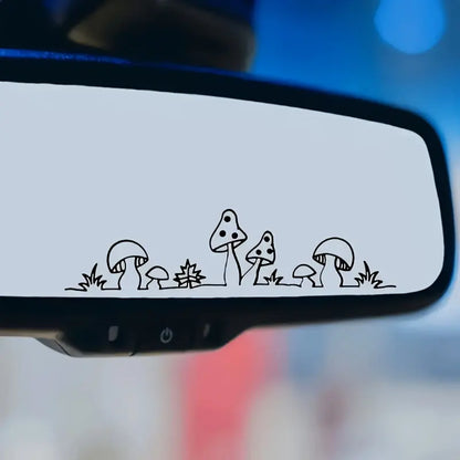 Sevimli Mantar Ayna Stickerı Araç Çıkartması - Sticker Master Sticker Master