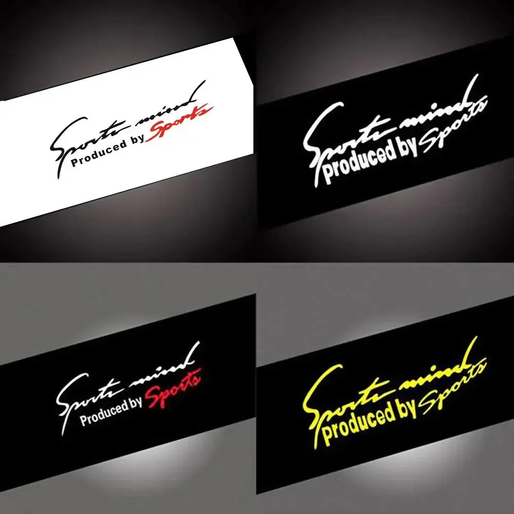 Sticker Master "Sports Mind" Far ve Kapı Sticker 27x8 CM Sticker Master