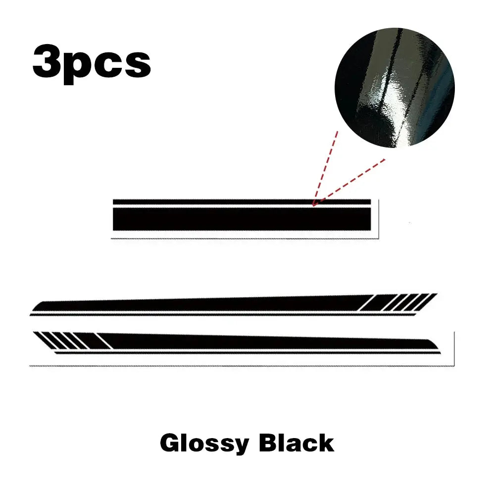 Sticker Master Araba Vinil Uzun Şerit Kaput & Kapı Sticker Seti Etiket Çıkartma Sticker Master