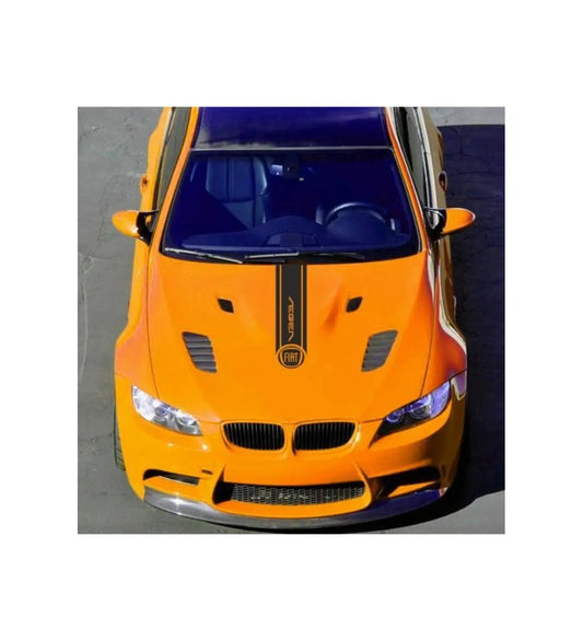 Sticker Master Fiat Egea İçin Uyumlu Aksesuar Oto Kaput Şerit Araç Sticker Etiket - Sportif Tasarım Sticker Master