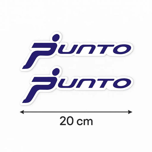 Sticker Master Fiat Punto Logo Oto Araç Sticker Etiket - 2 Adet - 20 Cm Sticker Master