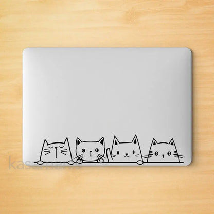 Sticker Master Gözetleyen Sevimli Kediler Araba Stickerı Sticker Master