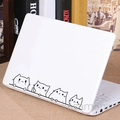 Sticker Master Gözetleyen Sevimli Kediler Araba Stickerı Sticker Master